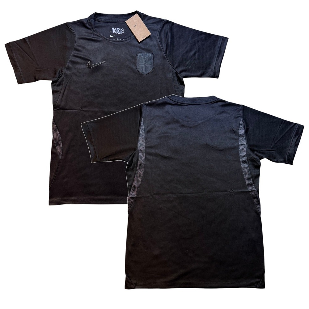 Nike Norge Norway Soccer Jersey Black Dri-FIT Football Shirt Size Mens Medium